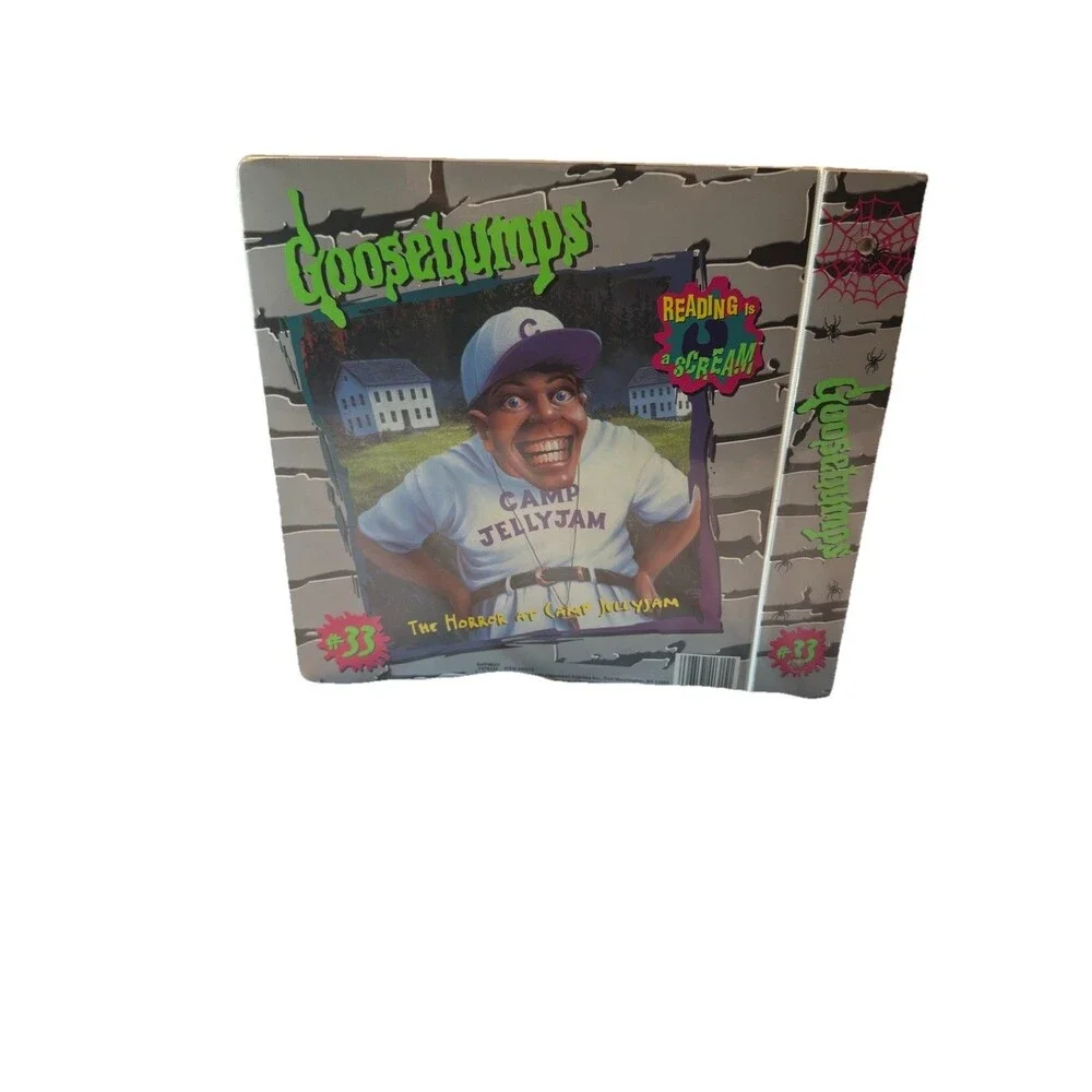 Goosebumps Camp Jellyjam #33 Vintage 3 Ring Binder 90s R.L. Stine Vintage Rare